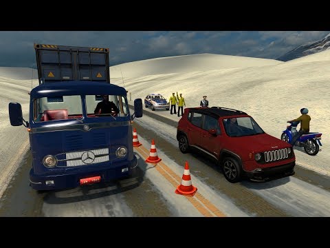 mercedes-benz-lp-331-|-peru-|-ruta-de-montaña-con-mucha-nieve