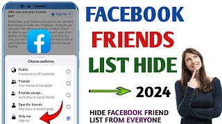 How To Hide Friends List On Facebook | Facebook Friends List Kaise Hide Kare | Fb Friends List hide