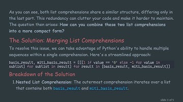 Combining List Comprehensions in Python