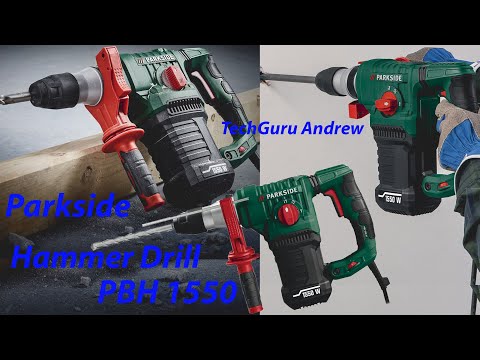 Parkside Hammer Drill PBH 1550 A1 REVIEW - YouTube