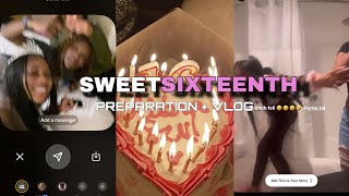 Sweet 16th birthday prep+ vlog| my mom caught me| theelifeoftaj