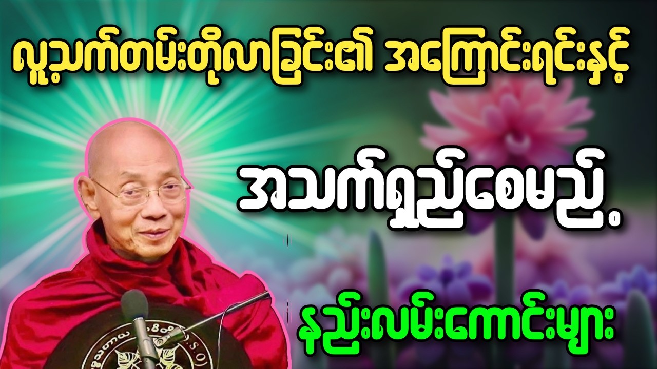 လူ့သက်တမ်းတိုလာခြင်း၏ အကြောင်းရင်းနှင့် အသက်ရှည်စေမည့် နည်းလမ်းကောင်းများ - ပါချုပ်ဆရာတော်