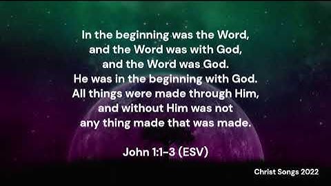 John 1:1-3 ESV Memory Verse Song