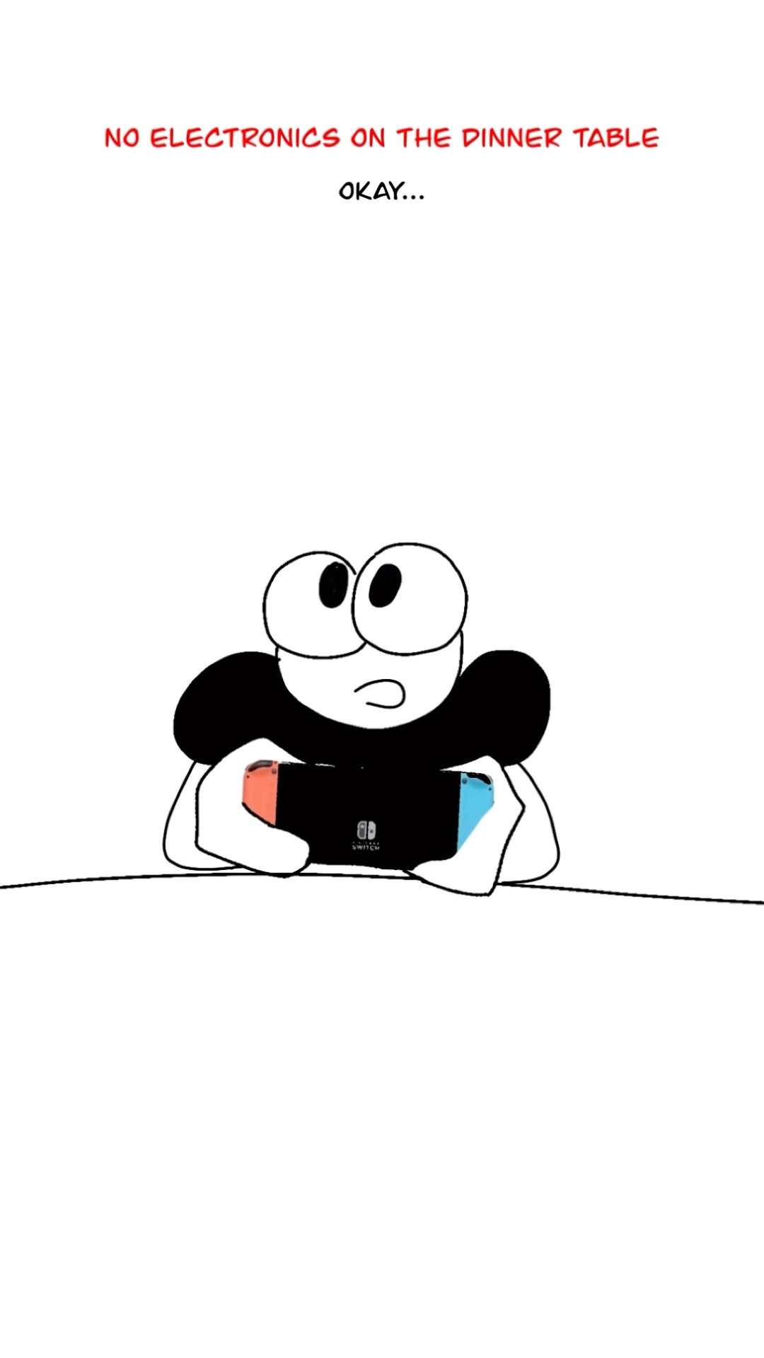 No Electronics On The Dinner Table ? (Animation Meme) #shorts