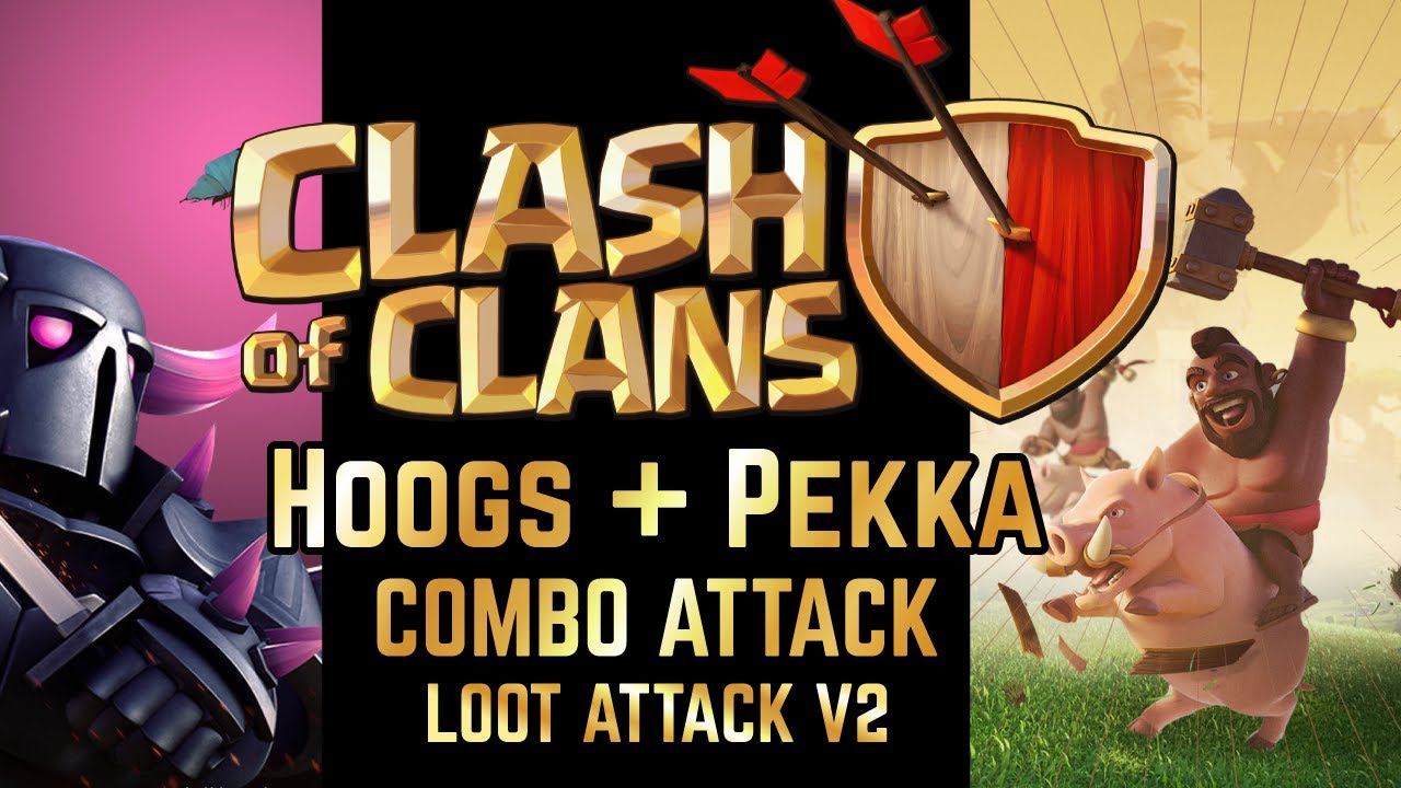 HOG ATTACK COMBO CLASH OF CLANS VILLAGE AFTER 3 YEARS IN 2020 TOWNHALL ...
