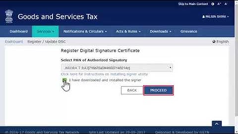 Registering and Linking your DSC with your GST Profile