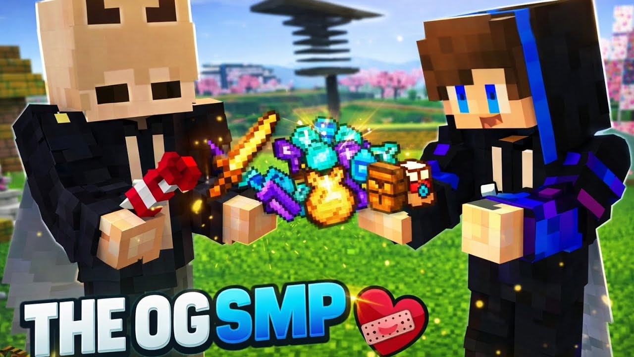 THE OG SMP || giving some tools and items to my friend || 