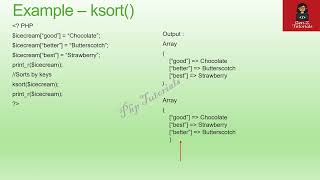 PHP   Arrays   Sorting, Splitting & Merging