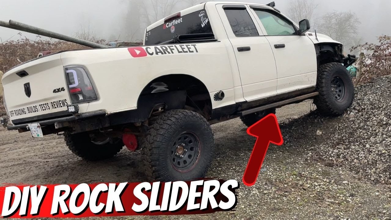 DIY Simple Rock Sliders For Your 4X4 & Rusty Rocker Panel Fix Custom