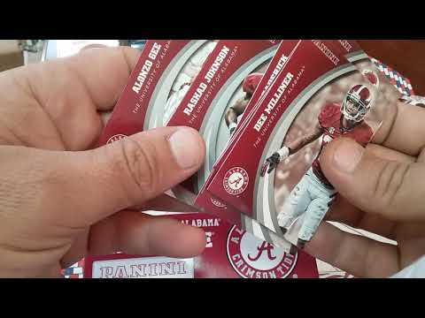 hobby lobby commack Panini 24 ct Box Break featuring the University of Alabama Crimson Tide. SUPER NICE AUTO INSIDE!!!!!