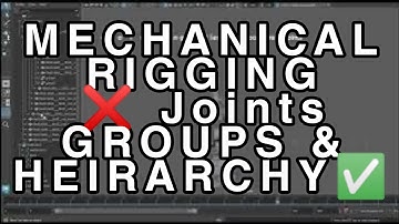 Rigging using groups and hierarchy in Maya | Robotic Arm rig practice playblast Breakdown