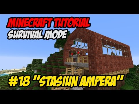 STASIUN KERETA PERTAMA! ~ Tutorial Minecraft Survival 