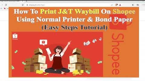 How to Print Shopee Waybill Using Normal Printer and Bond Paper 2023(Easy Step Tutorial)