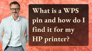 What is a WPS pin and how do I find it for my HP printer?