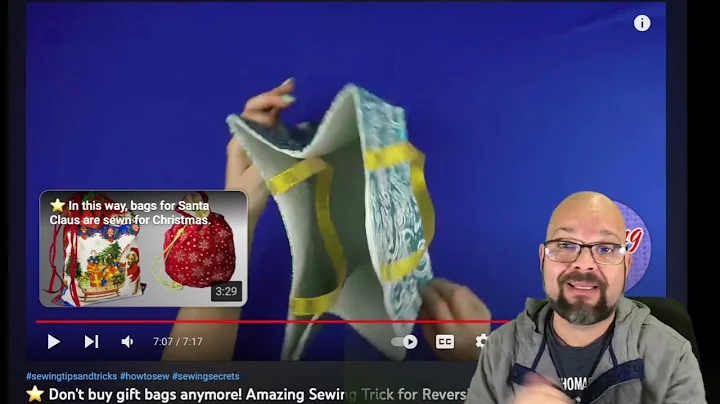 Sewing Expert Reacts to GIFT BAG TUTORIAL VIDEO!