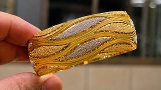 How does this jewelry factory produce such valuable gold bracelets in minutes!