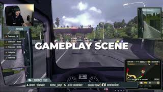 Truck Simulator - Logistica Overlay Package [Twitch/YouTube/Kick][OBS/SLOBS/XSPLIT]