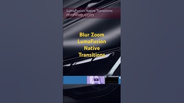 Blur Zoom LumaFusion Native Transitions by mnntve - Part of the Creator Essentials Pack