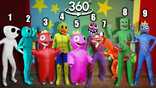 VR 360° New Rainbow Friends In Real Life ALL PHASES  Friday Night Funkin' (Roblox Rainbow Friends)