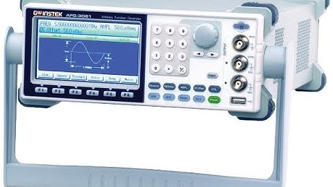 Introduction to GW INSTEK AFG 3081 Function Generator