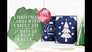 CRICUT JOY CHRISTMAS CARDS | 25 DAYS OF CRICUT CHEER!