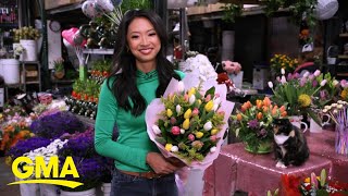 Mother's Day sales inside LA's flower mart