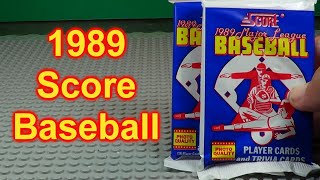 1989 Score Baseball Packs Opening