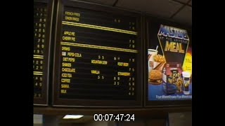 Inside a Burger King restaurant in 1985