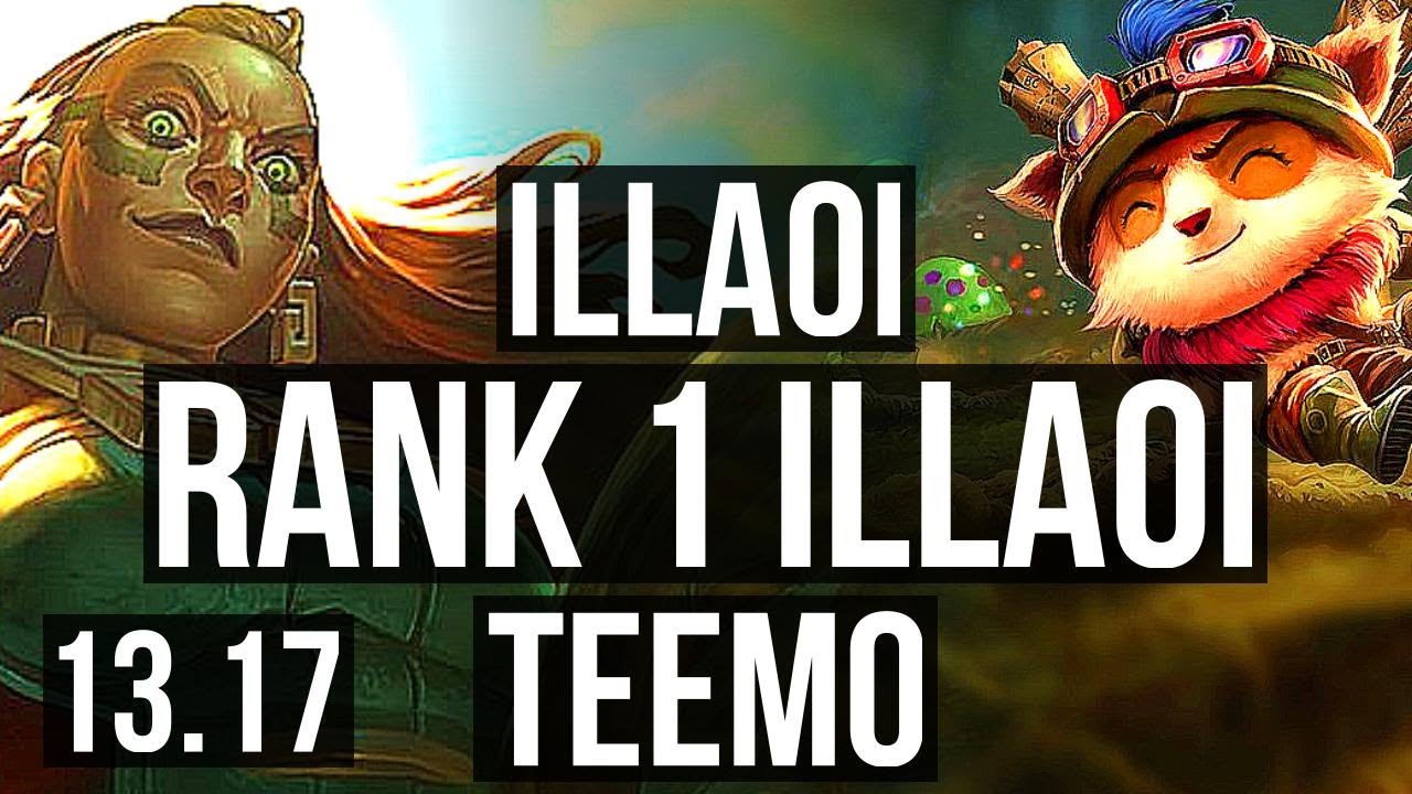 ILLAOI vs NASUS (TOP), 1400+ games, Rank 9 Illaoi, 4/1/2, 800K mastery, EUW Challenger