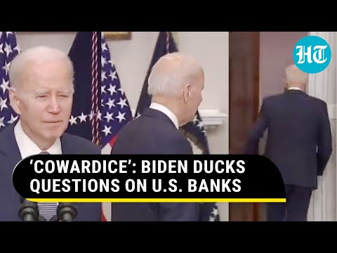 Biden mocked for shutting the door on media when questioned on U.S. banks’ collapse | Viral