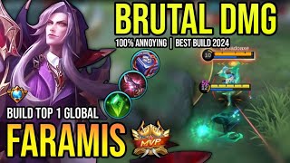 FARAMIS BEST BUILD 2024 | BUILD TOP 1 GLOBAL FARAMIS GAMEPLAY | MOBILE LEGENDS✓