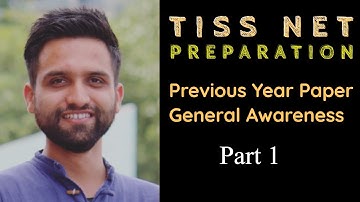 TISS NET Question Paper 2019 | TISS NET GK| Previous Year Paper TISSNET | Part 1 - By Aman Walia