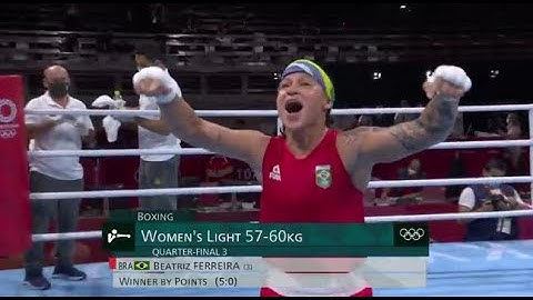Beatriz Ferreira vai às semis e garante terceira medalha do boxe na Tóquio 2020