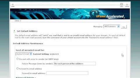 How to Set Your Default Address in cPanel
