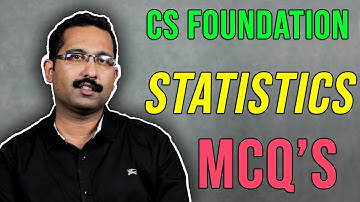 CS foundation : Statistics MCQ