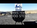 Davis tent  wood stove