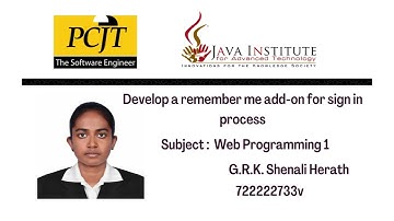 Web Project Task 04 | 1st Year | Semester 01 | Java Institute
