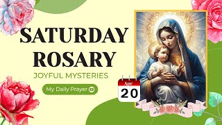 TODAY HOLY ROSARY: JOYFUL MYSTERIES, ROSARY SATURDAY🌹APRIL 20, 2024 🌹 PRAYER FOR GOD'S GUIDANCE