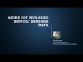 Azure IoT Send Sensor Data DHT11 & NodeMCU ESP 8266