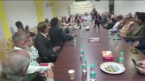 Er P K Chaurasia past Honrary Secretary speak @105th AGM