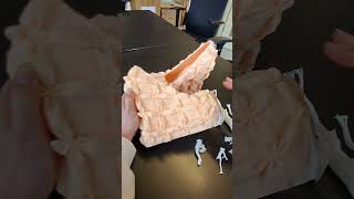 Bhumi’s first 3D printed heels! Breaking of the hard supports but the heels is soft TPU #3dprinting