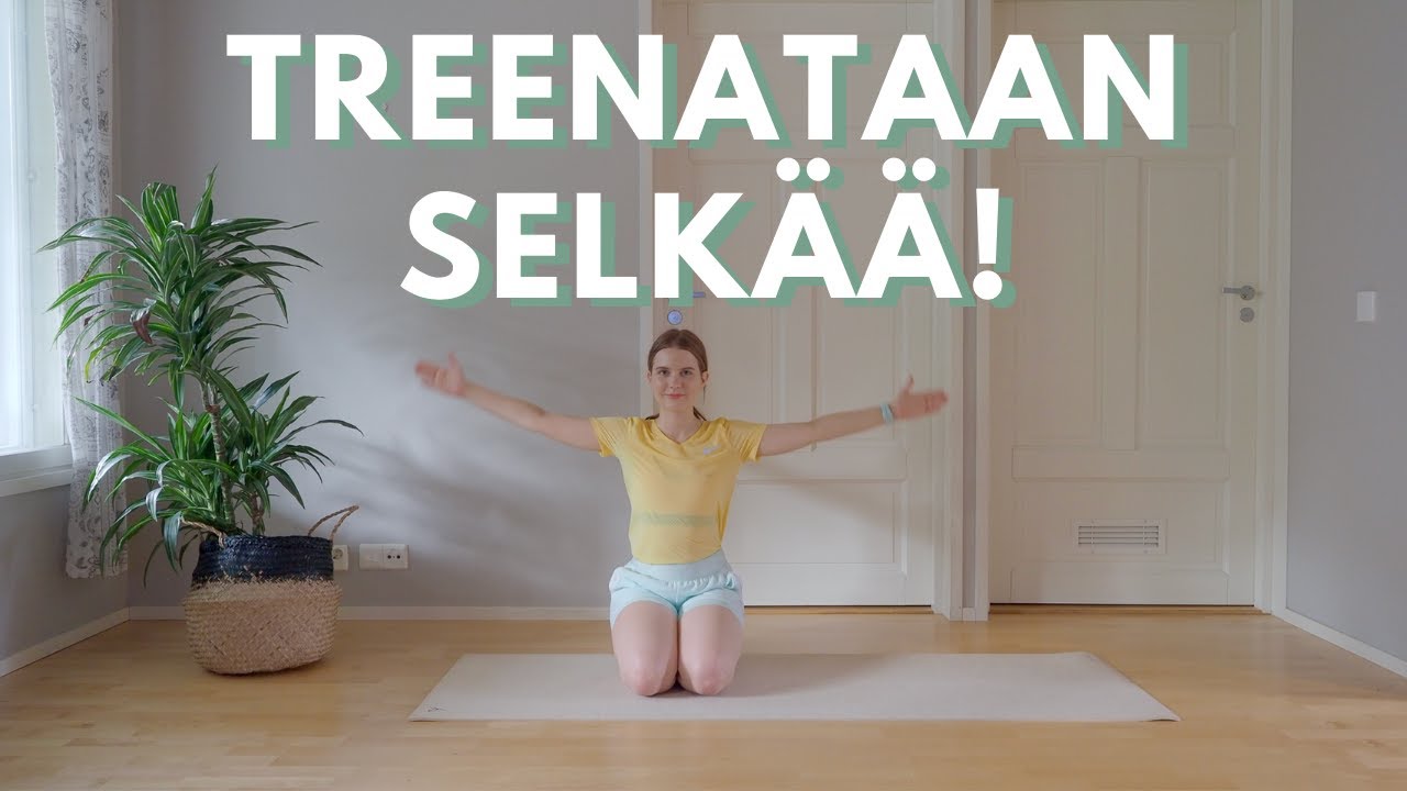 TREENATAAN SELKÄÄ! Selkälihakset oman kehon painolla😊