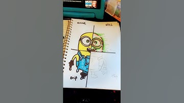Minion bob in 4 styles ! ( drip ) #shorts #art