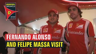 Scuderia ferrari drivers fernando alonso and felipe massa offer a
'helping hand' at world abu dhabi! watch our latest official video
blog here.