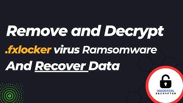 How to Remove Fxlocker Ransomware and Recover Files (SOLVED) | .fxlocker Virus Decryptor