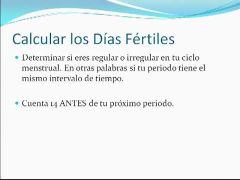 calcular tu dia mas fertil