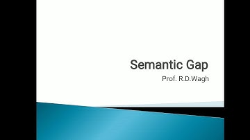 Semantic gap