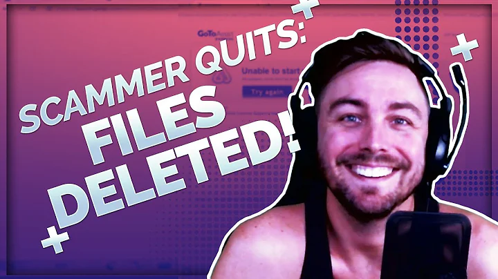 120,000 FILES GONE! APPLE SCAMMER QUITS
