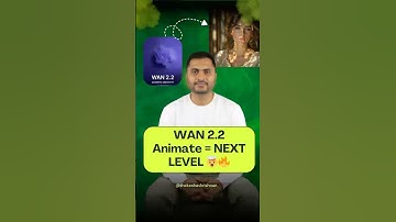 WAN 2.2 Animate 🤯 Free AI Animation Tool is Insane! #wan2 #wan2.2amimate
