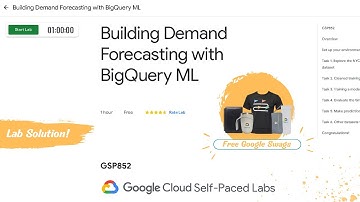 Lab Solution: Building Demand Forecasting with BigQuery ML || Google Arcade: Tech Trail || Free swag